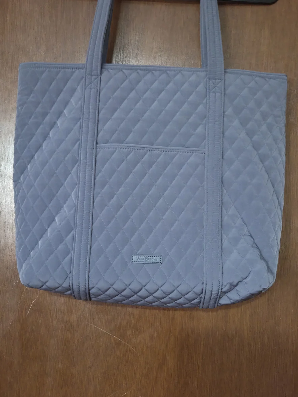 Vera Bradley Quilted Light Gray Tote Bag